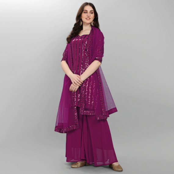 https://www.fitdrop.in/products/purple-embroidered-sequined-silk-georgette-semi-stitched-dress-material