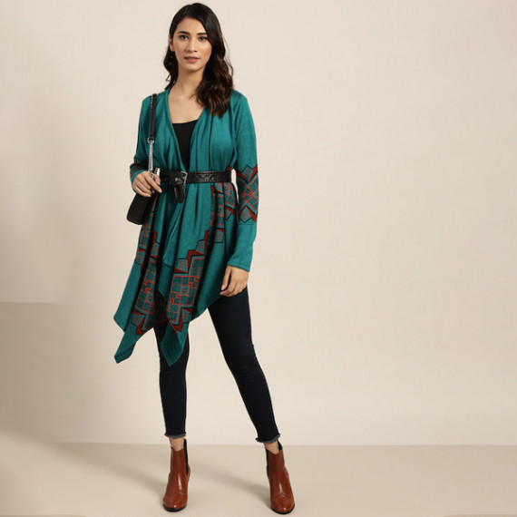 https://www.fitdrop.in/products/women-teal-green-black-geometric-patterned-longline-waterfall-shrug