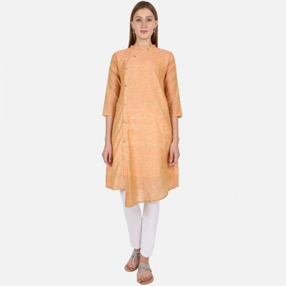 https://www.fitdrop.in/products/women-orange-solid-a-line-cotton-kurta