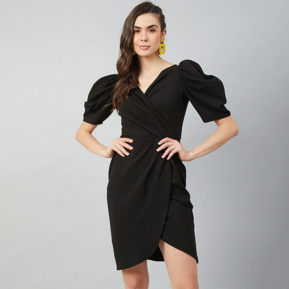 https://www.fitdrop.in/products/black-wrap-dress-with-volume-sleeves