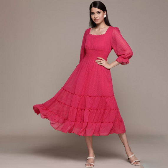 https://www.fitdrop.in/products/solid-chiffon-smocked-tiered-midi-dress