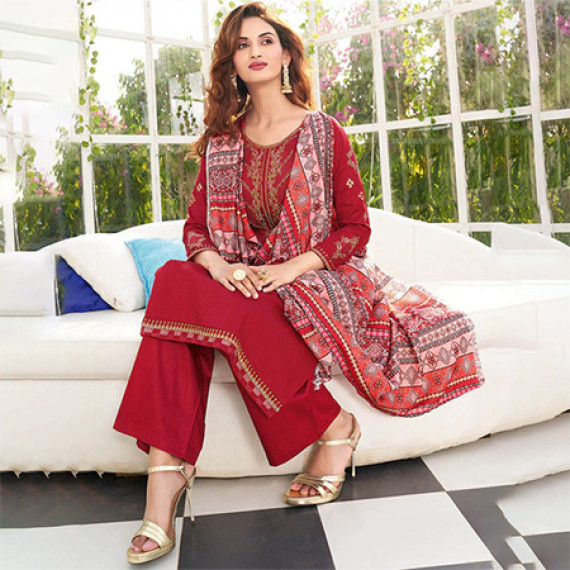 https://www.fitdrop.in/products/maroon-pink-embroidered-pure-cotton-unstitched-dress-material