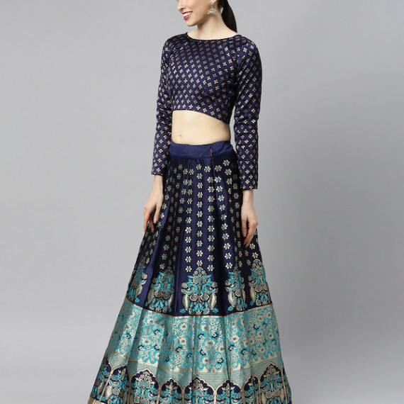 https://www.fitdrop.in/products/blue-green-woven-design-lehenga-choli
